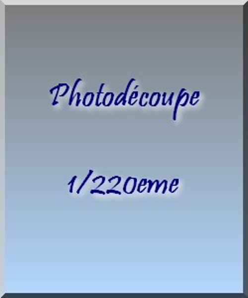Photo-découpes 1/220eme