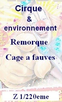 Remorque cage à fauves Z 1/220eme