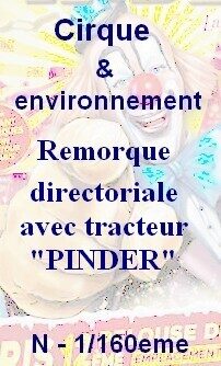 Remorque directoriale avec tracteur Pinder N 1/160eme