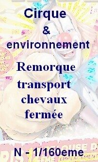 Remorque chevaux fermée N 1/160eme