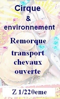Remorque chevaux ouverte Z 1/220eme