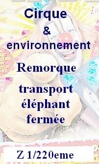 Remorque transport éléphant fermée Z 1/220eme