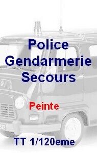 Estafette gendarmerie - PEINTE - TT 1/120