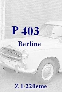 P 403 - Z 1/220eme