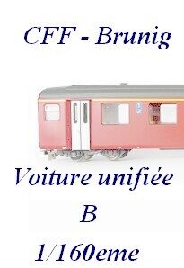 Voiture du Brunig CFF B 1/160