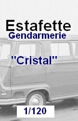 Estafette gendarmerie - résine cristal - TT 1/120