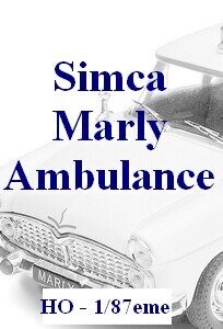 Simca Marly Ambulance HO - 1/87eme