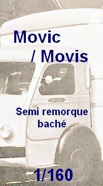 Camion Movic semi-remorque cargo baché 1/160