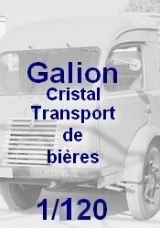 Galion transport de bières - résine translucide - TT 1/120eme