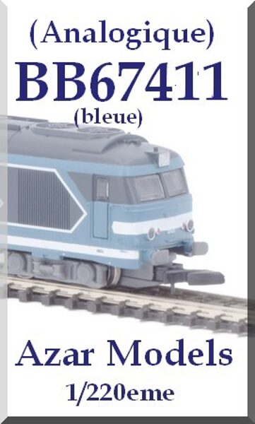 BB67411 bleue Azar Models analogique